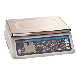 Digital Counting Scale, 12.5" x 9" Platform, 6lbs Capacity, AC or Rechargeable Battery Operation, Non-Washdown