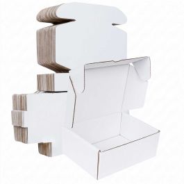All White Deluxe Literature Mailer Box (B Flute) 