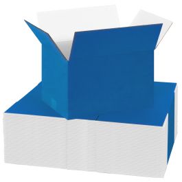 blue cardboard box