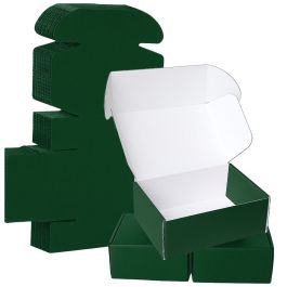 Green Mailer Box (White Inside) - 5 x 5 x 5" 