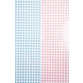 Pink and Blue Gingham Wrapping Paper 24" x 417'