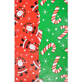 Ho Ho Santa/Stars Gift Wrapping Paper Roll 24 " x  417 Inch
