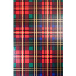 Traditional Red Plaid Wrapping Paper 24" x 417'