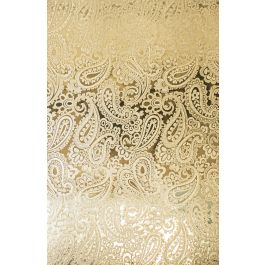 Gold Paisley Gift Wrapping Paper Roll 24 " x  417 Inch