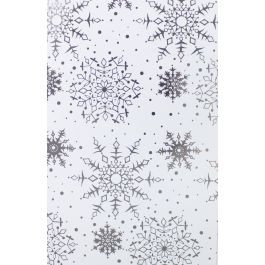 White Snowflakes Wrapping Paper 24" x 417'