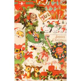 Old Fashion Christmas Gift Wrapping Paper 26" x 833'