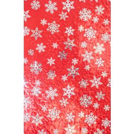 Red/White Snowflake Gift Wrapping Paper 24" x 417'