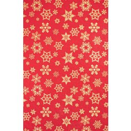 Red/Gold Snowflakes Gift Wrapping Paper 24" x 417'