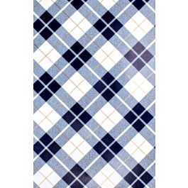 Navy/Gold Plaid Gift Wrapping Paper 24" x 417'