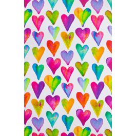 I Heart You Gift Packing Sheets, Half Ream Roll - 24" x 417' - 1/Roll