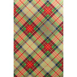 Traditional Gold Plaid Gift Wrapping Paper 24" x 417'