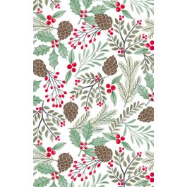 Happy Holly Days Wrapping Paper, Half Ream Roll - 26" x 417'