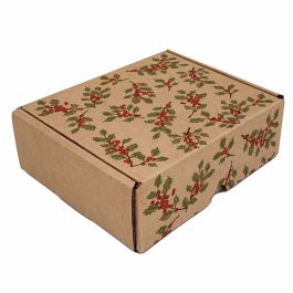 Christmas Holly Berries Kraft Mailer Box