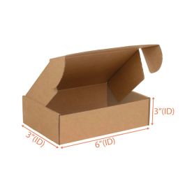 Kraft Mailer Box (E Flute) - 6 x 3 x 3" 