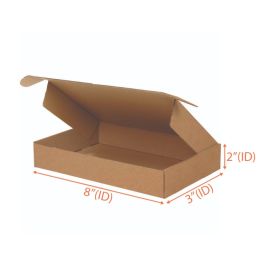 Kraft Mailer Box (E Flute) - 8 x 3 x 2" 