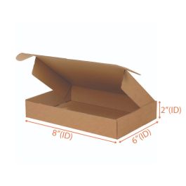 Kraft Mailer Box (E Flute) - 8 x 6 x 2" 
