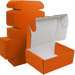 Orange Mailer Box (White Inside) 