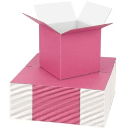 pink corrugated box