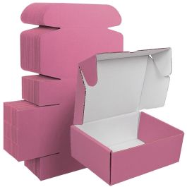 Pink Mailer Box (White Inside) 