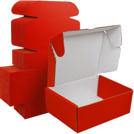 Red Mailer Box (White Inside) 