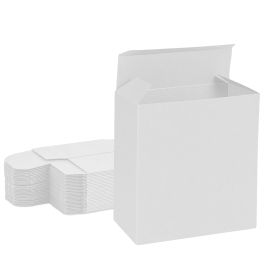 all white reverse tuck box