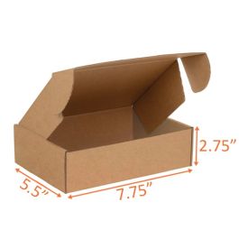 Kraft Mailer Box (E Flute) - 7¾ x 5½ x 2¾" 