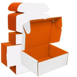 Orange Mailer Box (White Outside) 