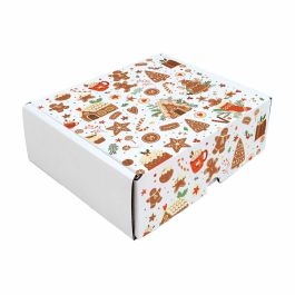 Christmas Gingerbread White Mailer Box