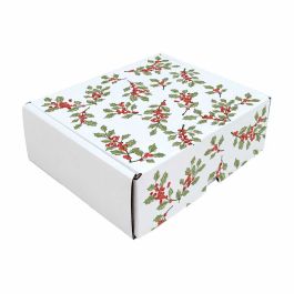 Christmas Holly Berries White Mailer Box