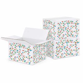 Christmas String Lights Print White Shipping Box