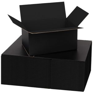 black cardboard box