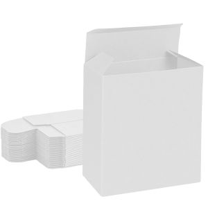 all white reverse tuck box