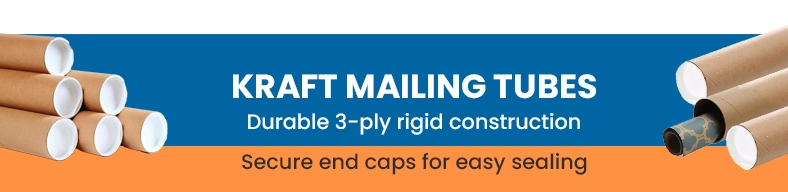 Kraft Crimped End Mailing Tubes