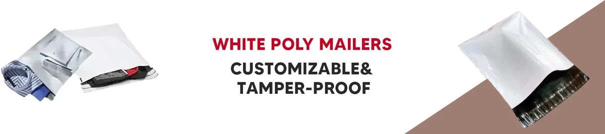 White Poly Mailers